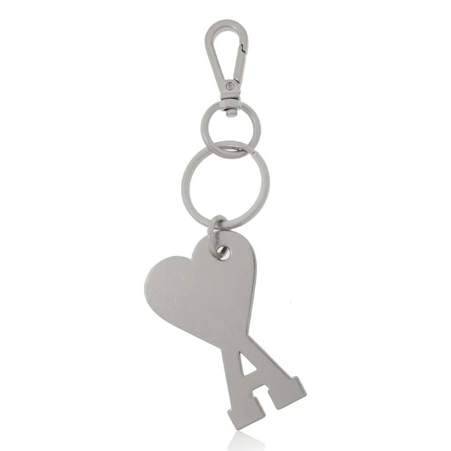 Ami Alexandre Mattiussi Ami Paris Ami De Coeur Logo Keyring In Black