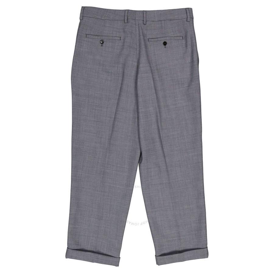 Ami Alexandre Mattiussi Ami Paris Men's Gris Chine Carott Fit Trousers