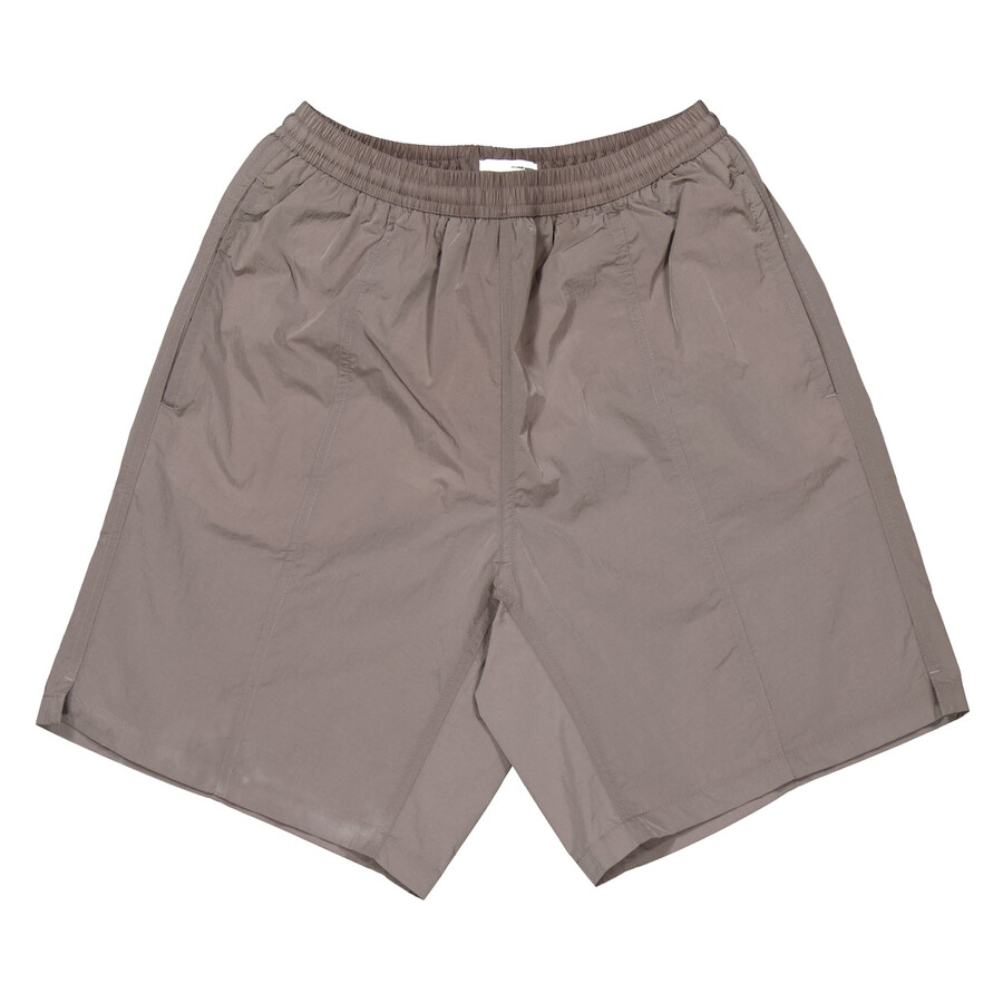ショートパンツ AMI Men Swim Pants HBW005PA0021001 Black Ami Paris Nylon Canvas Swim Shorts, Size Large HBW005.PA0021