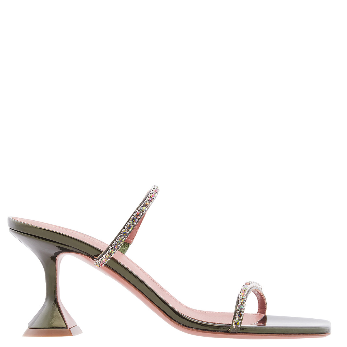 美品。AMINA MUADDI クリスタル　フラットシューズ　36 Amina Muaddi Gilda Crystal Embellished Sandals, Brand Size 36 ( US