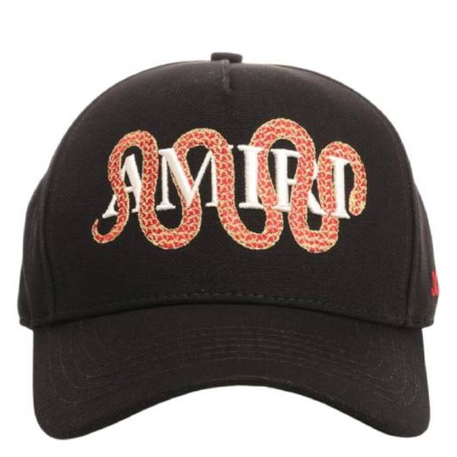 Snake Logo Embroidered Cotton Cap