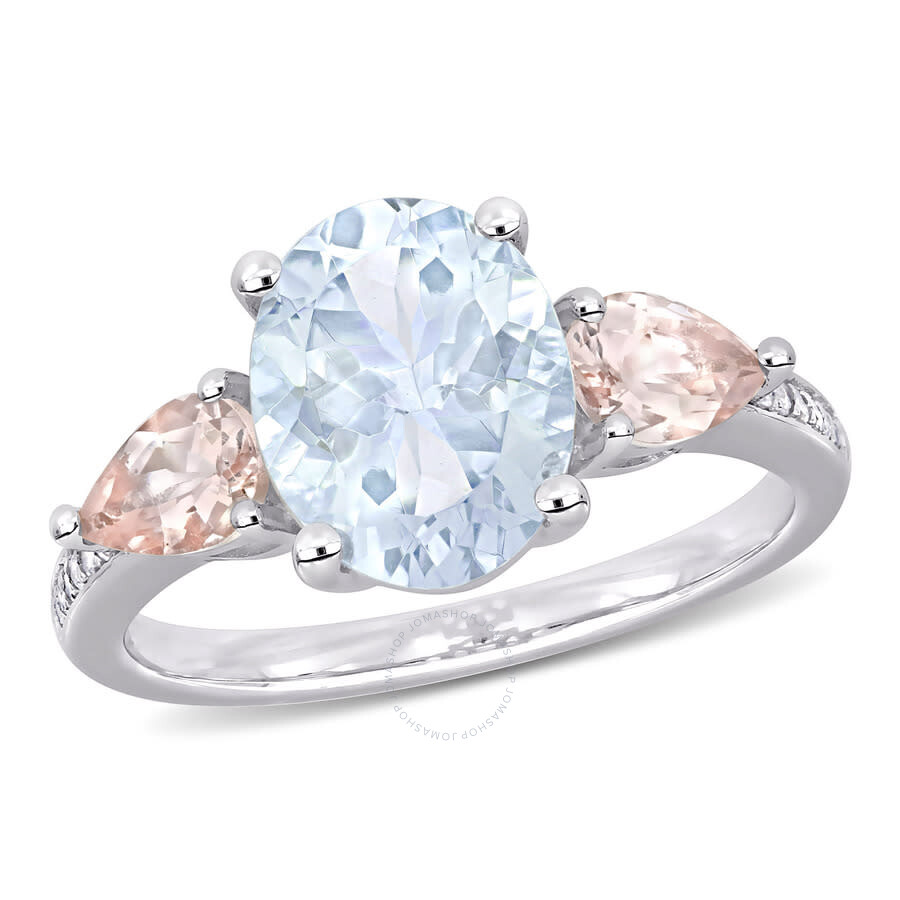 Shop Amour 3 Ct Tgw Ice Aquamarine In White