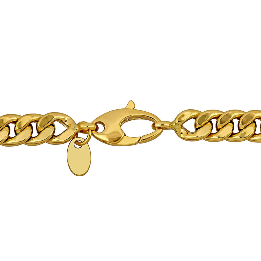 Amour 1 1/6 Ct Tgw Cubic Zirconia Curb Link Bracelet In 14k Two Tone Gold - 7.5 In In Two Tone