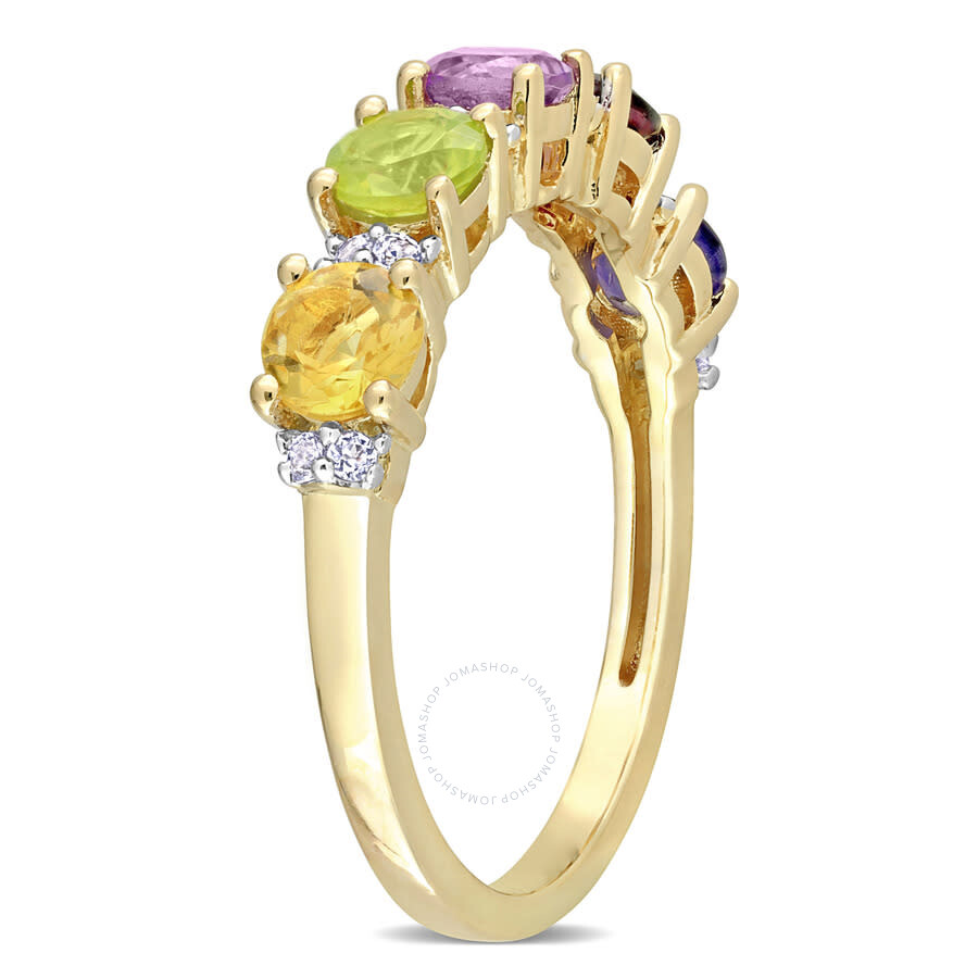 Shop Amour 1 2/5 Ct Tgw White Topaz In Yellow