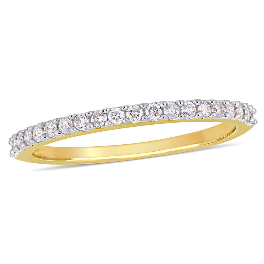 Amour 1/5 Ct Tw Diamond Anniversary Band In 10k Yellow Gold In Yellow