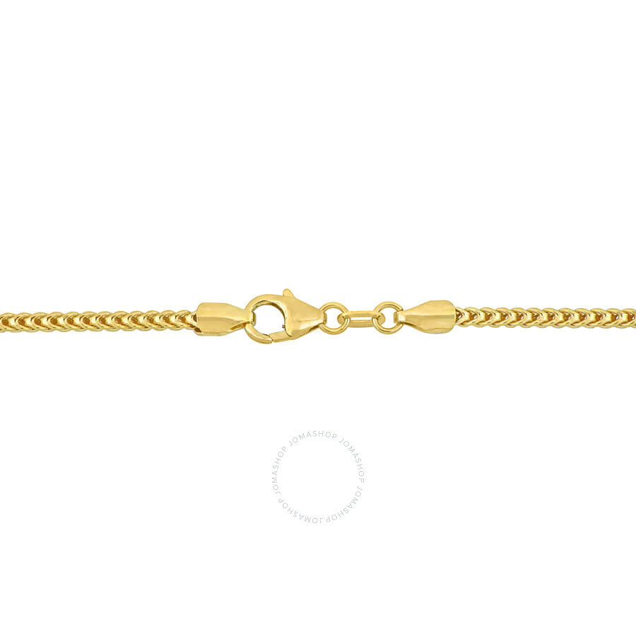 Amour 20-inch Franco Link Necklace In 10k Yellow Gold In Yellow