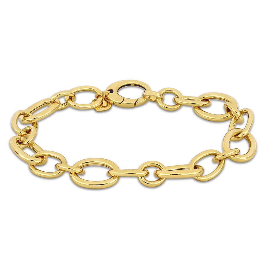 Amour 12mm Oval Link Bracelet with Lobster Clasp 8.5 in JMS010845