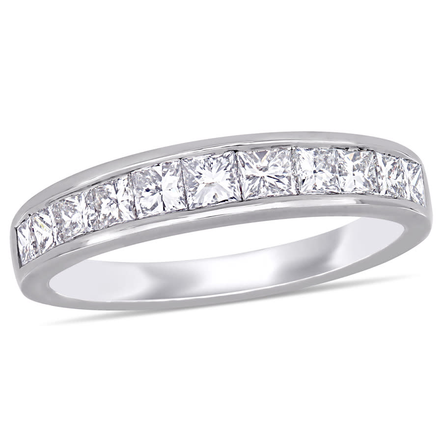 Amour 1 CT TW Princess Diamond Eternity Ring In 14K White Gold ...