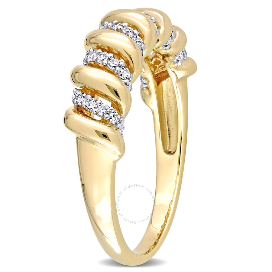 Amour 1/5 Ct Tdw Diamond Ring In 14k Yellow Gold In Yellow
