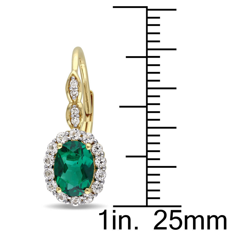 Amour Oval Shape Created Emerald In Yellow