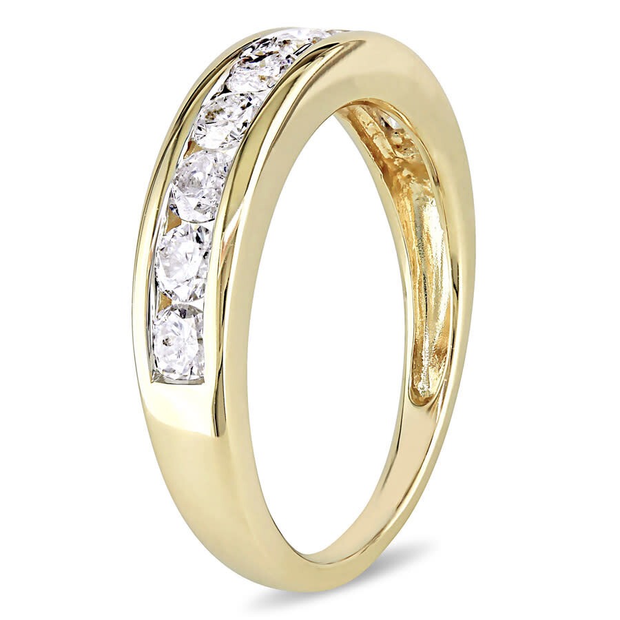 Amour 3/4 Ct Tw Channel Set Diamond Anniversary Band In 14k Yellow Gold In Yellow