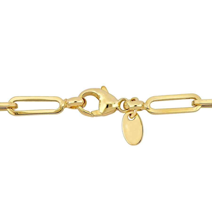 Amour 4mm Oval Link Necklace In 14k Yellow Gold In Yellow