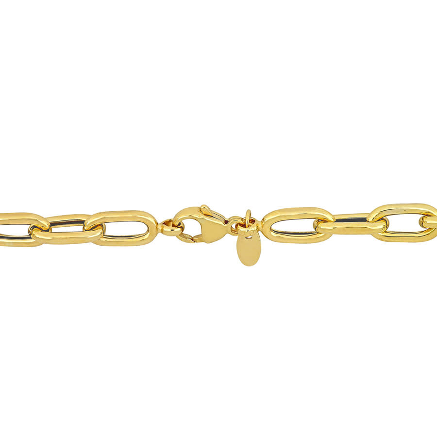 Amour 6.5mm Oval Link Necklace In 14k Yellow Gold In Yellow