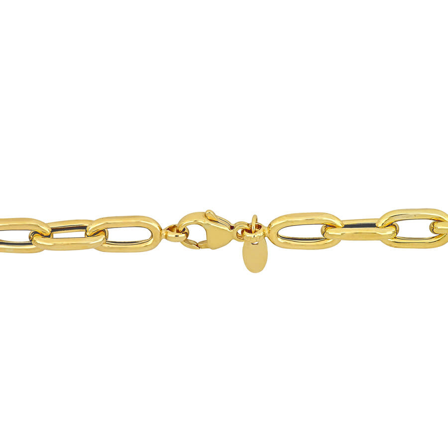 Shop Amour 6.5mm Oval Link Necklace In 14k Yellow Gold