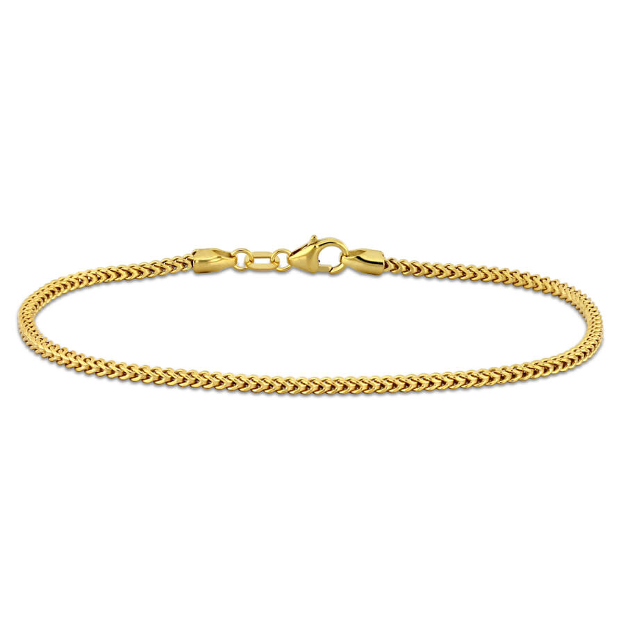 Shop Amour 1.85mm Franco Link Bracelet In 10k Yellow Gold