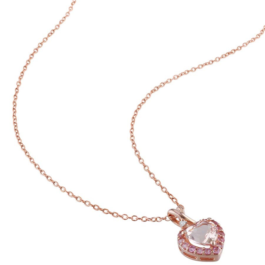 Shop Amour Morganite In Ink / Pink / Rose / Silver / White