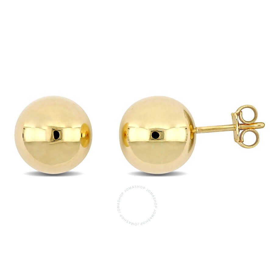 Amour 18k Yellow Gold Ball Earrings Las Jewelry Amour 18k Yellow Gold Ball Earrings