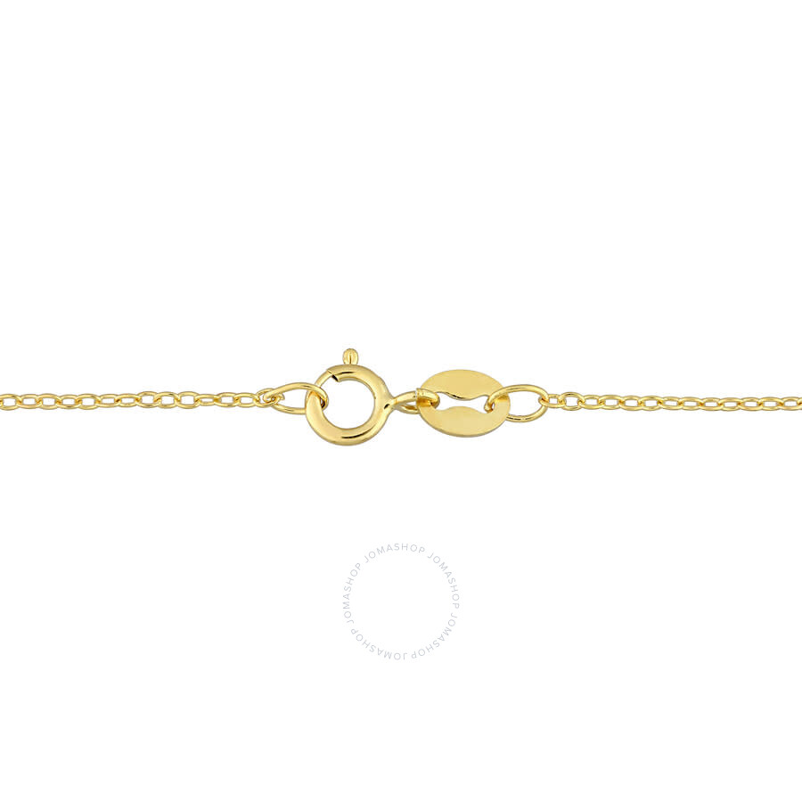 Amour 8-9mm Cultured Freshwater Pearl Infinity Lariat Necklace In Yellow Plated Sterling Silver In White