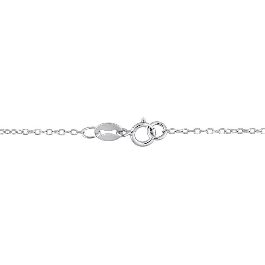 Amour 2 Ct Dew Created Moissanite Halo Heart Necklace In Sterling Silver In White