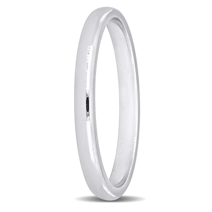 Amour 2mm Comfort Fit Wedding Band In 14k White Gold In White