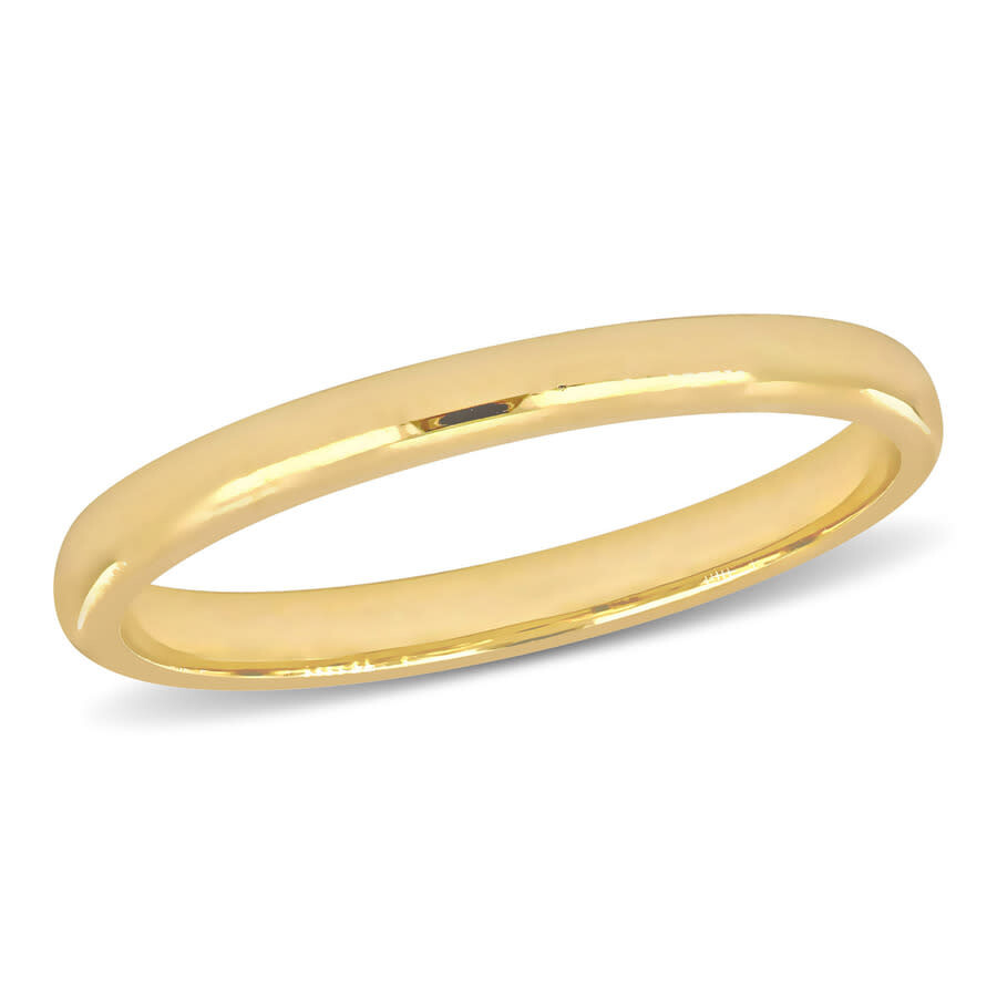 Amour 2mm Comfort Fit Wedding Band In 14k Yellow Gold In Yellow