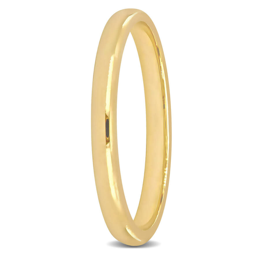 Amour 2mm Comfort Fit Wedding Band In 14k Yellow Gold In Yellow