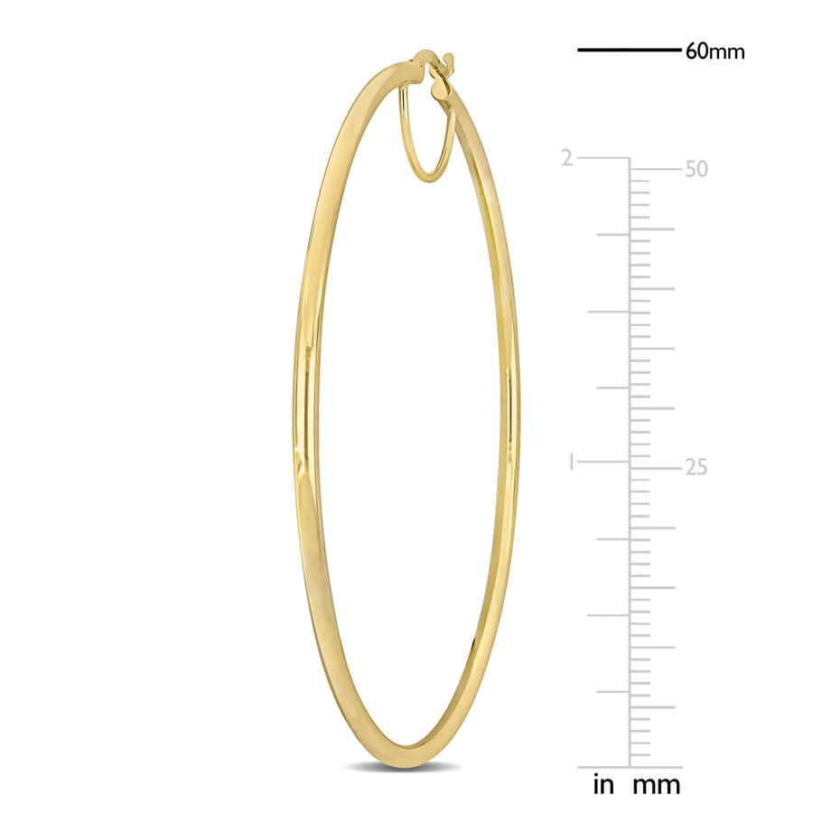 Amour 60mm Hoop Earrings In 14k Yellow Gold (2.5mm Wide) In Yellow