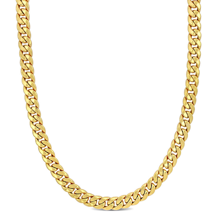 Shop Amour 6.6mm Curb Chain Necklace In 10k Yellow Gold