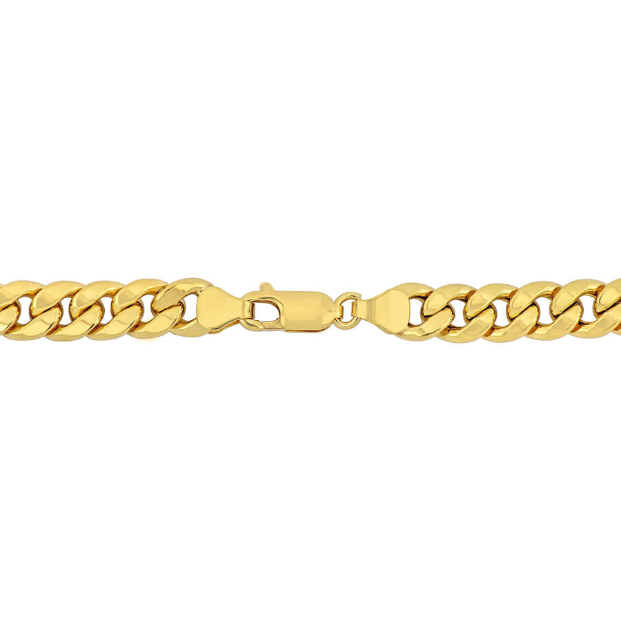 Amour 6.6mm Curb Chain Necklace In 10k Yellow Gold In Yellow