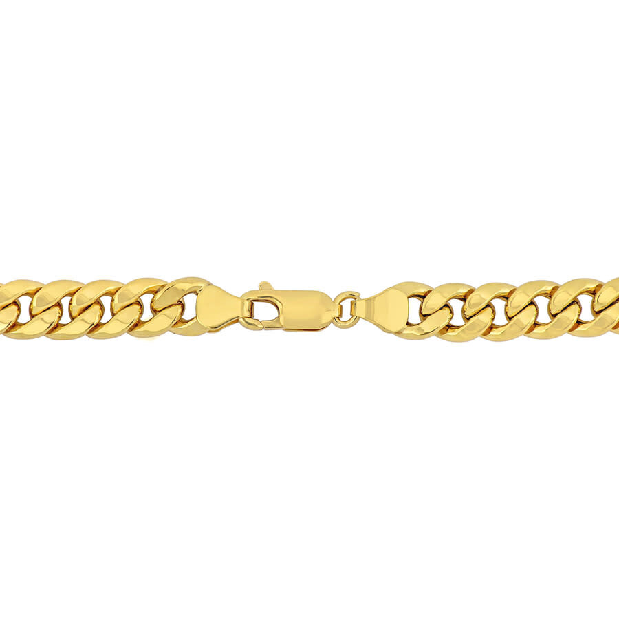 Shop Amour 6.6mm Curb Chain Necklace In 10k Yellow Gold