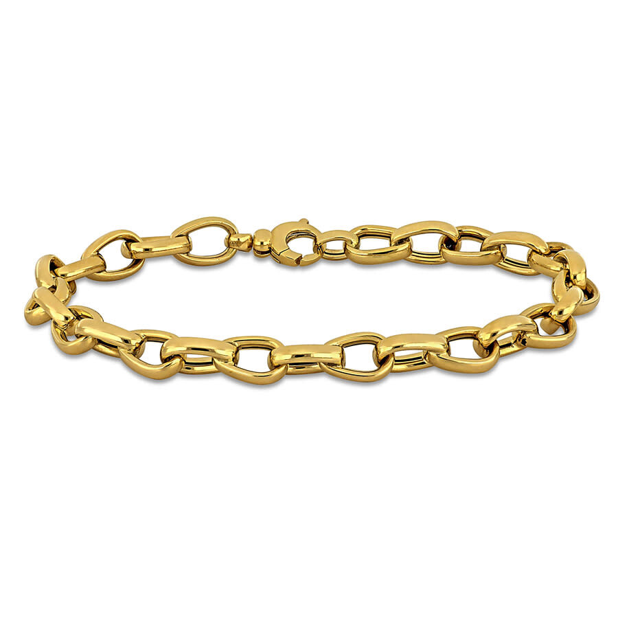 Amour 6.8mm Pear-shaped Link Bracelet In 14k Yellow Gold - 7.5 In In Yellow
