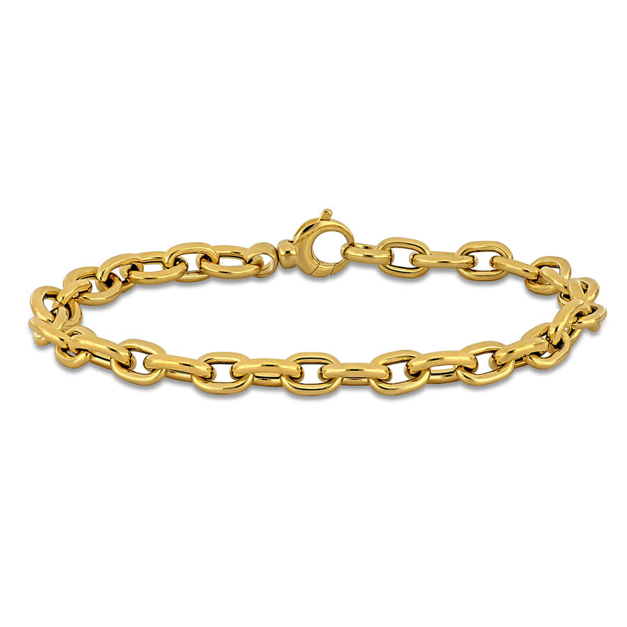Amour 7.5mm Oval Link Bracelet In 14k Yellow Gold - 7.5 In In Yellow