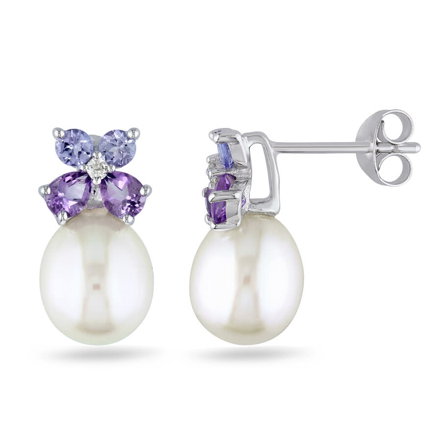 Amour 8 - 8.5 Mm White Cultured Freshwater Pearl In White