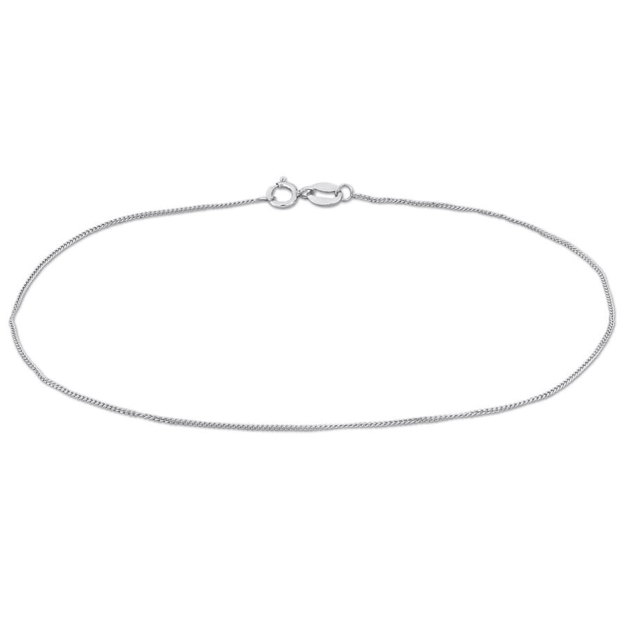 Amour Curb Link Chain Bracelet In Platinum In White