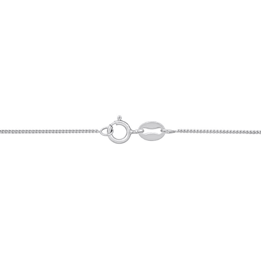 Amour Curb Link Chain Bracelet In Platinum In White