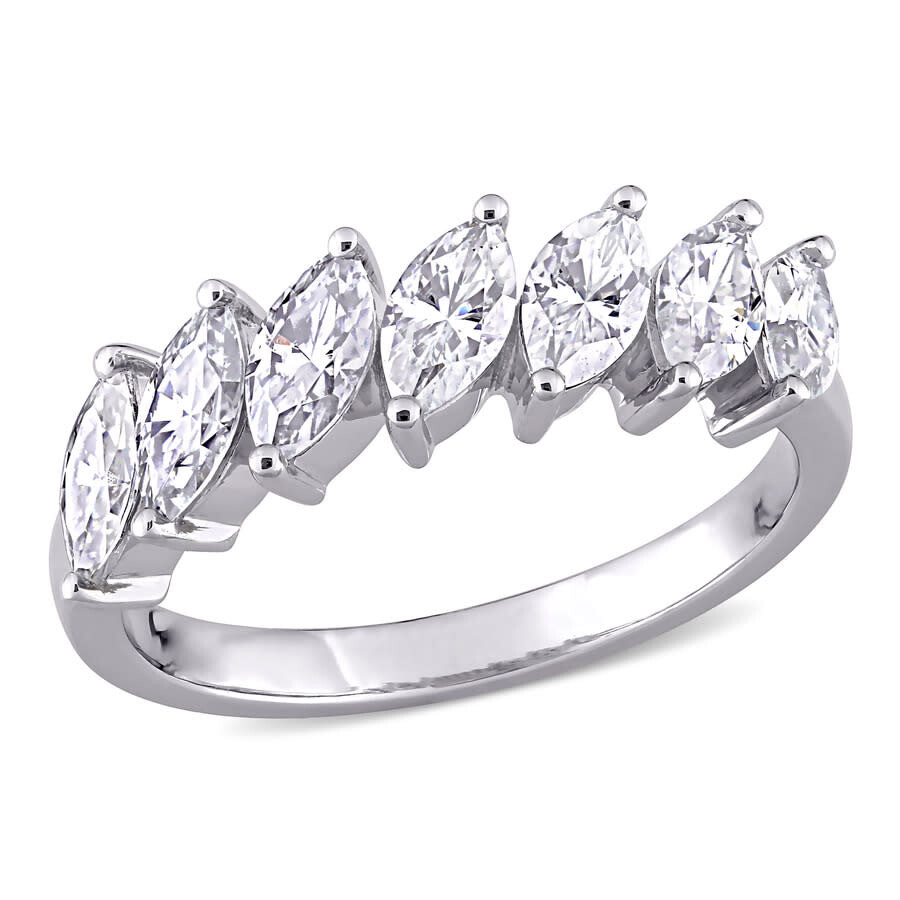 Amour 1 3/4 Ct Dew Marquise Created Moissanite Engagement Ring In 10k White Gold In White