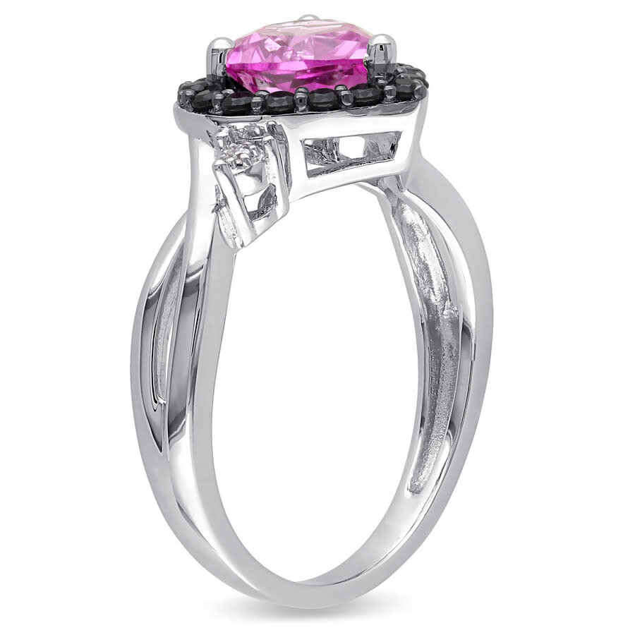 Amour Created Pink Sapphire In White