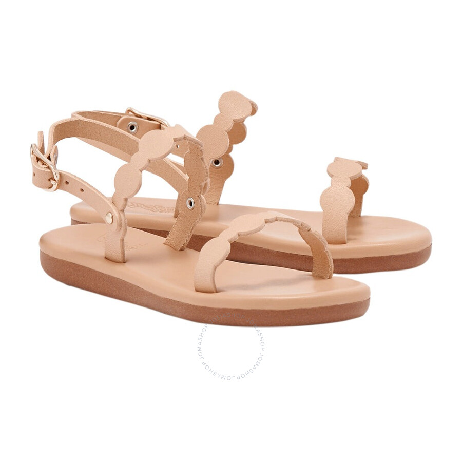Ancient Greek Sandals Girls Orion Soft Leather Sandals In Beige