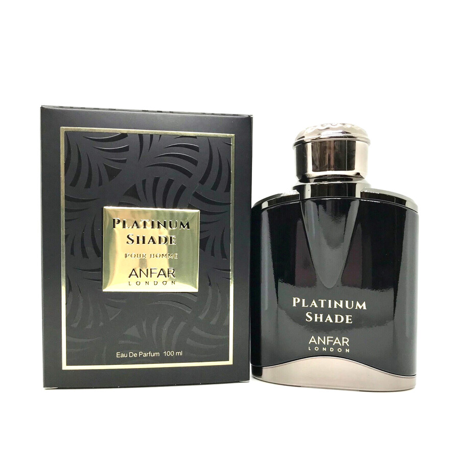 Anfar Men's Platinum Shade Edp Spray 3.4 oz Fragrances 6292257588699 In Red / / Dark / Platinum
