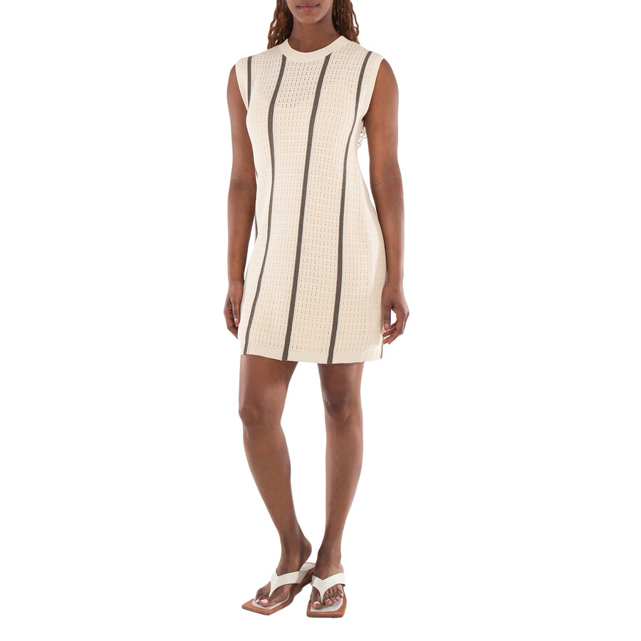 Stripe Sleeveless Lanie Mini-Length Dress