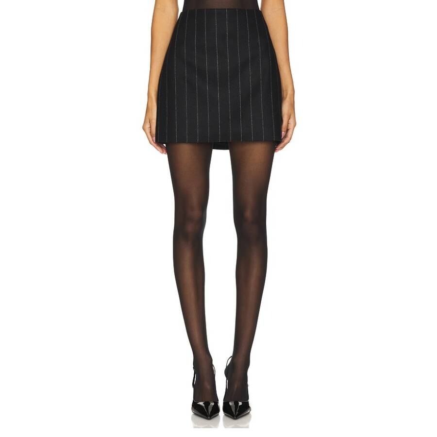 Tierra Mid-Rise Pinstripe Skirt