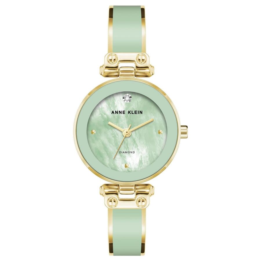 Anne Klein Accented Green Dial Ladies Watch AK/1980MIGB - Watches
