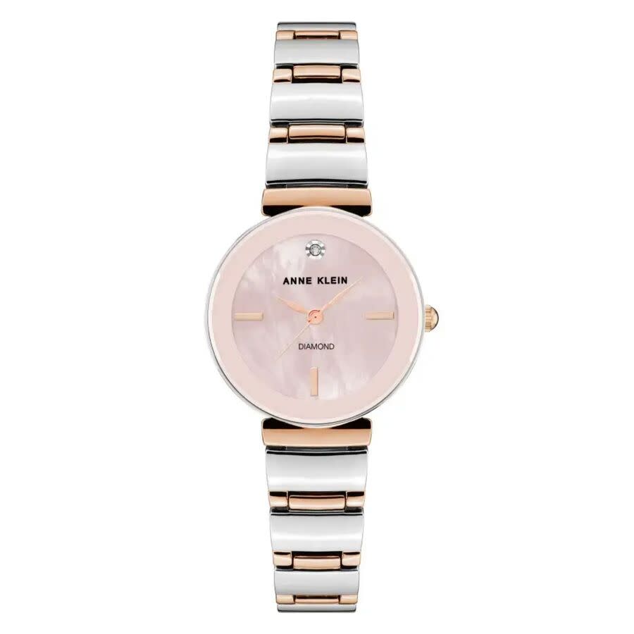 Anne Klein Accented Pink Dial Ladies Watch AK/2435PMRT
