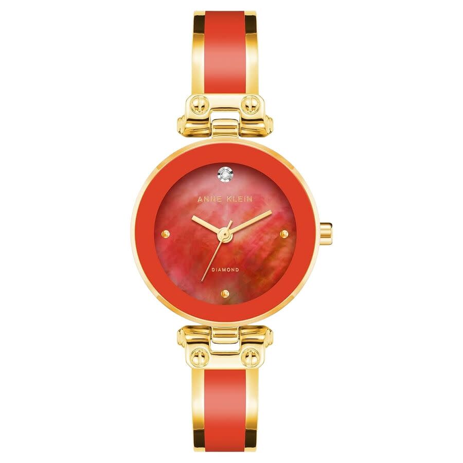 Anne Klein Accented Red Dial Ladies Watch AK-1980RDGB