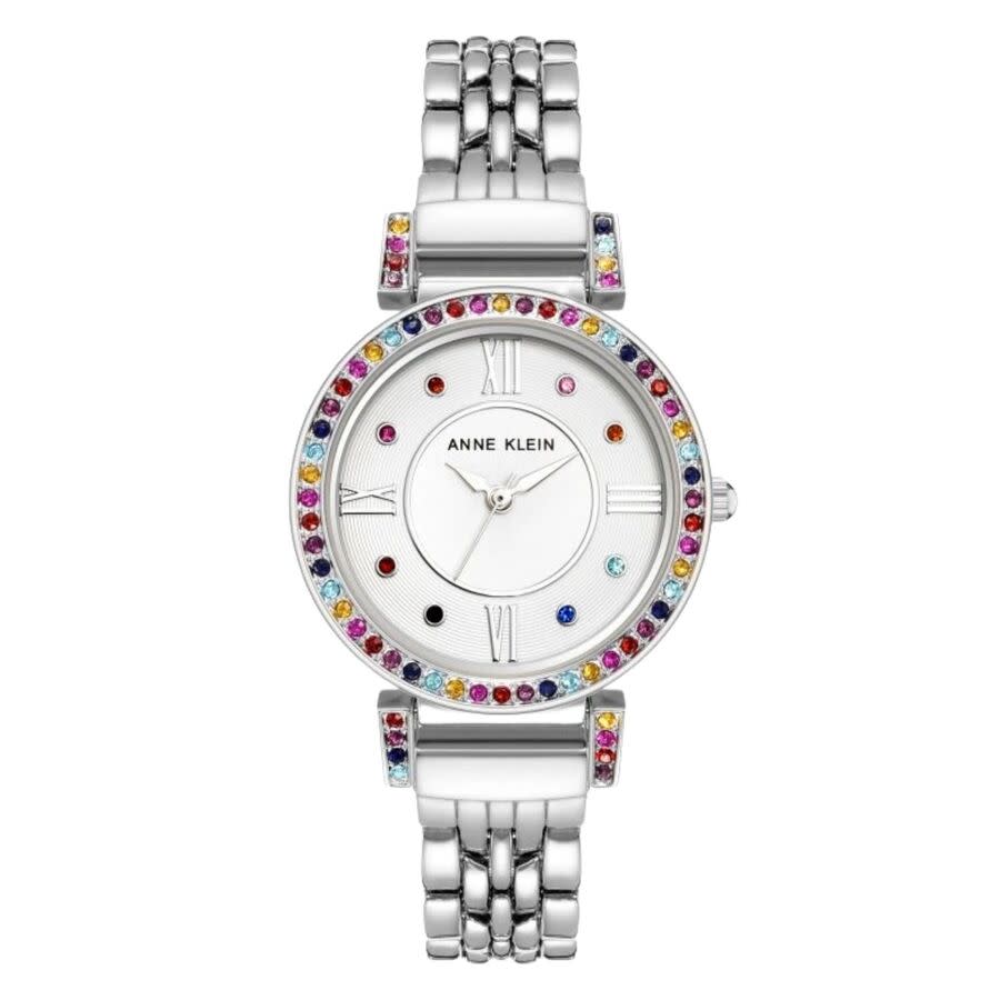 Anne Klein Accented White Dial Ladies Watch AK/2929RBSV