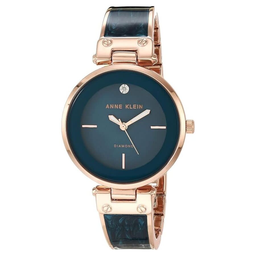 Anne Klein Bangle Blue Dial Ladies Watch AK-2512TERG