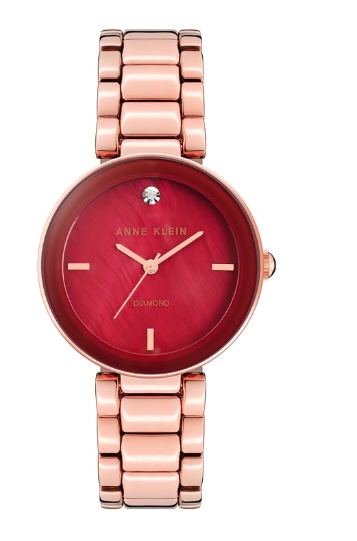 Anne Klein Ceramic Red Dial Ladies Watch AK/1362BYRG