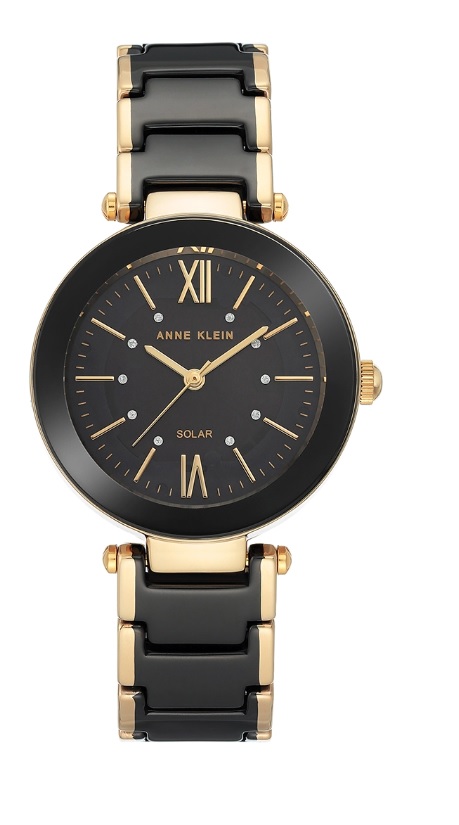 Anne Klein Classic Black Dial Ladies Watch AK/3844BKGB