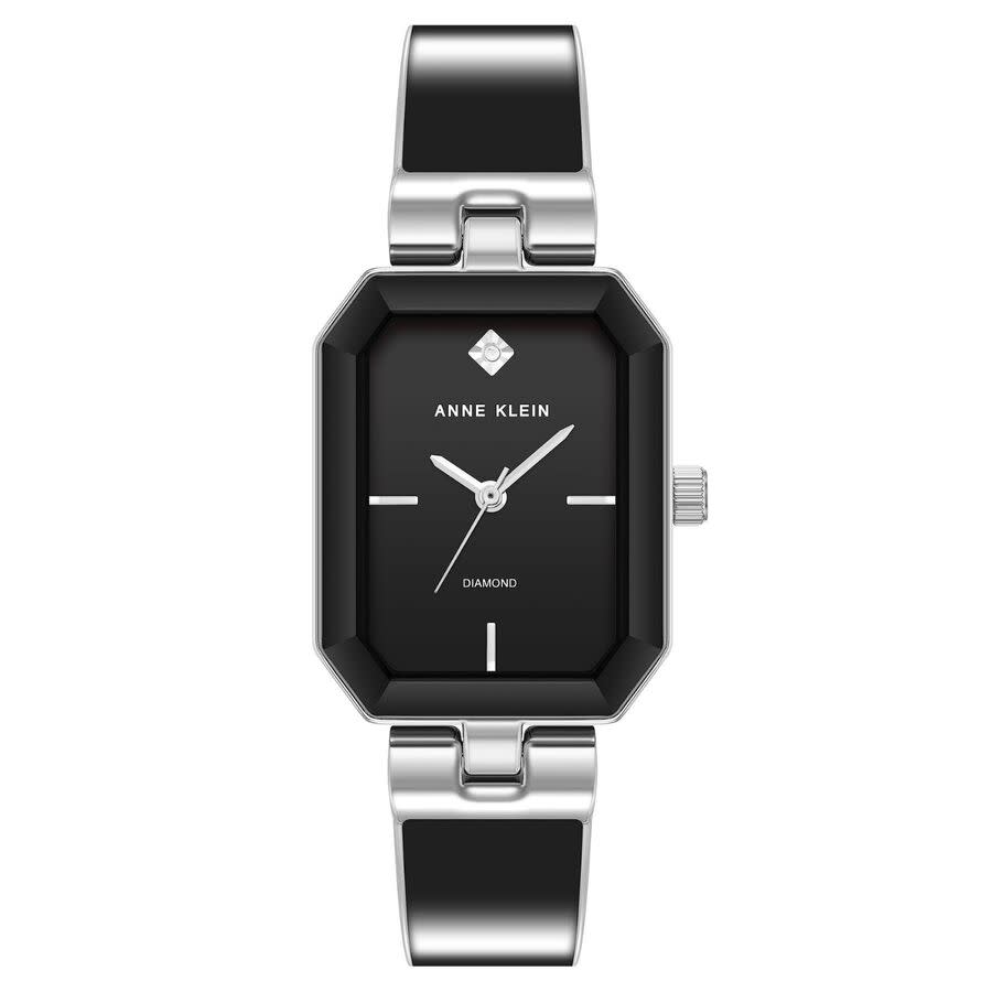 Anne Klein Classic Black Dial Ladies Watch AK-4163BKSV