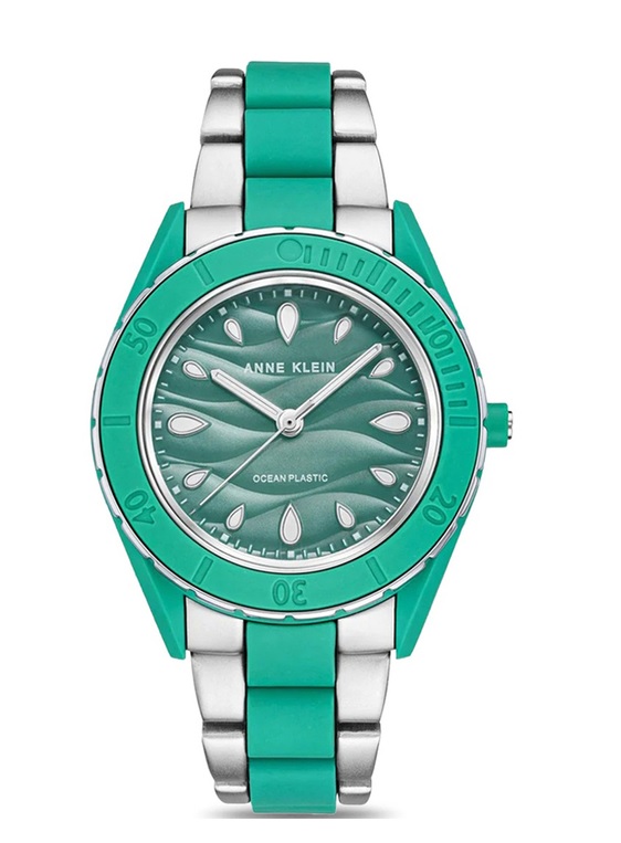 Anne Klein Classic Green Dial Ladies Watch AK3911SGSV